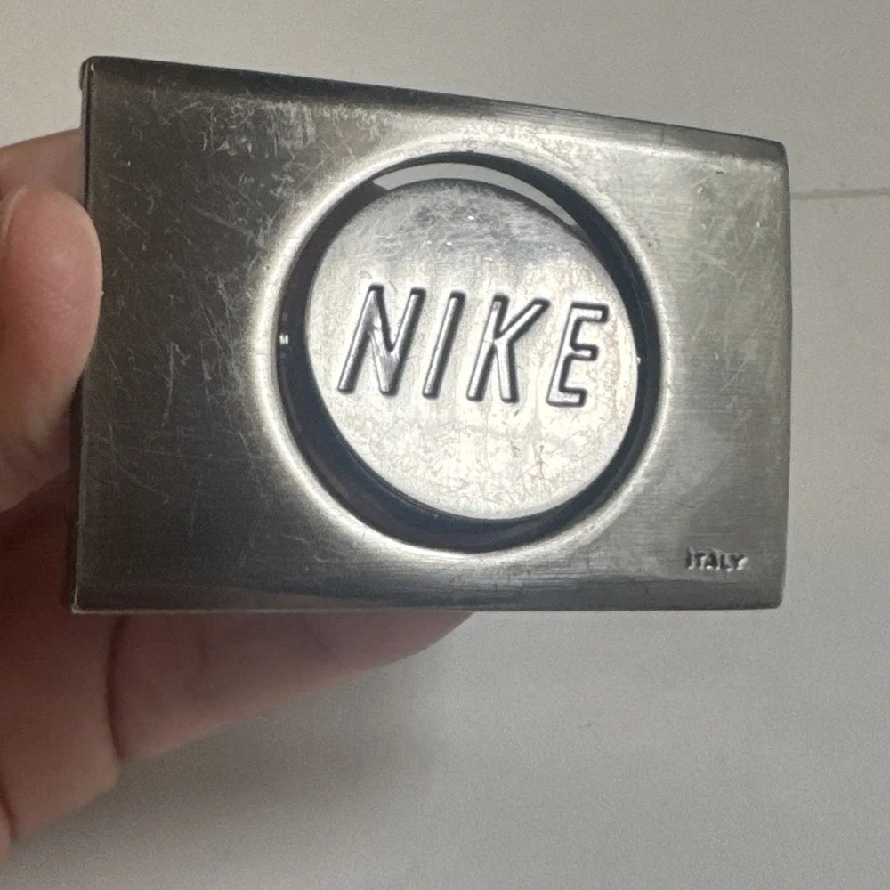Nike/Guess Belt Buckle Only Reversible Made In Italy Vintage 1.75